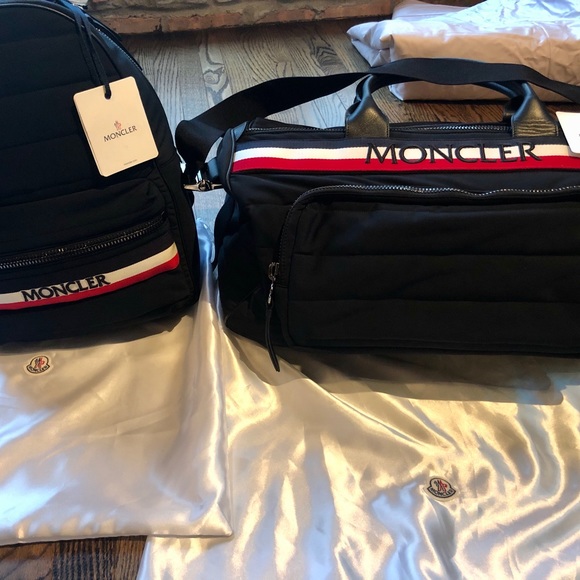 Moncler Kunlum Striped logo-embroidered quilted duffel - Picture 6 of 15